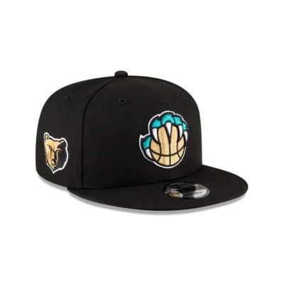 Black Memphis Grizzlies Hat - New Era NBA City Edition Alt 59FIFTY Fitted Caps USA6084391